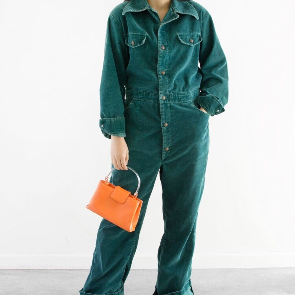 Vintage Sears Teal 70’s Jumpsuit